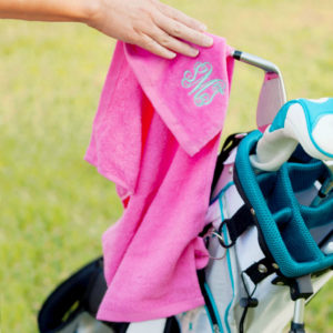 custom monogrammed golf towel