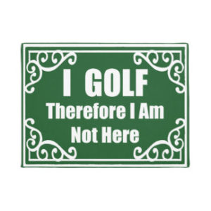 funny golf gift, golfer's doormat