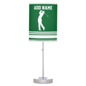 personalized golf table lamp