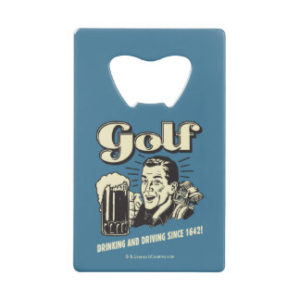 funny golf gifts, retro golf bottle opener