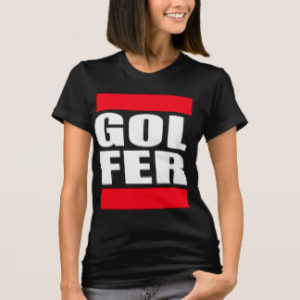 woman golfer t shirt