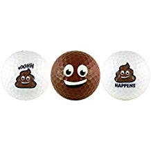 golf gag gift poop golf balls, poop emoji golf gag gift