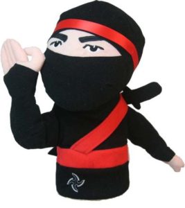 ninja golf headcover, unique ninja golf head cover