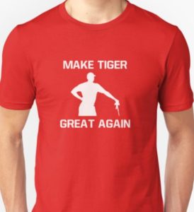 make tiger great again red t shirt, funny tiger woods shirt, funny golf shirt