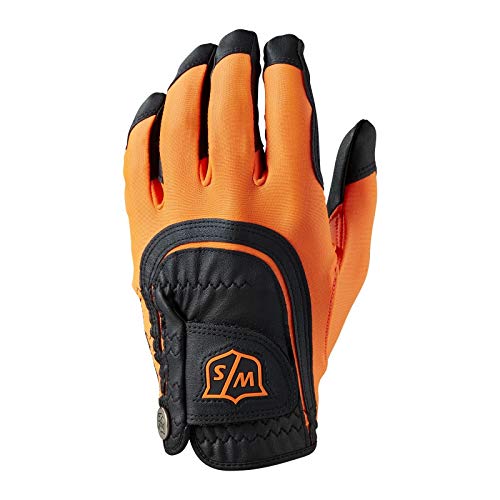 wilson staff orange golf gloves, colorful golf gloves