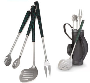 bbq golf grill tools, unique golfer gift, golf grilling