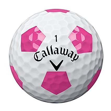 callaway chrome soft pink pattern golf balls