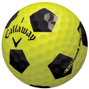 callaway chrome soft yellow pattern golf balls