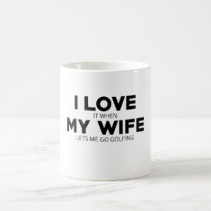 funny golf gift for husband, humorous golf mug