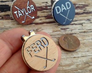 personalized golf gift golf ball markers hat clip