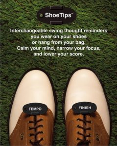 golf swing thoughts shoe tip reminders