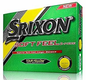 srixon soft feel yellow golf balls