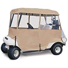 fairway deluxe golf cart enclosure, golf cart weather cover, golf rain gear