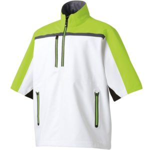 footjoy short sleeve pullover rain jacket, best golf rain gear, golf rain apparel