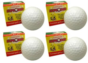 4 pack exploding golf balls, the original golf prank
