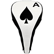 ace of spades golf driver headcover, poker golf headcover
