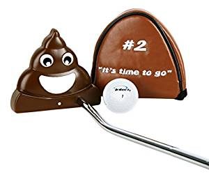 poop putter funny golf gift, golfing gag gift