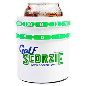 skorzie golf can cooler, golf koozie, golf drinking gift