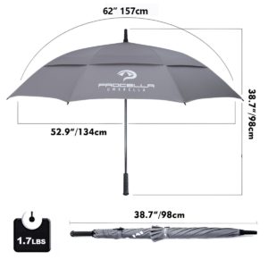 procella 62 windproof golf umbrella