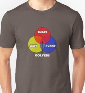 venn diagram golfers, funny golf t shirt, humorous shirts for golfers