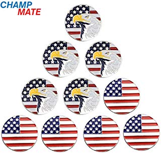 patriotic america golf ball markers, proud american golf ball markers